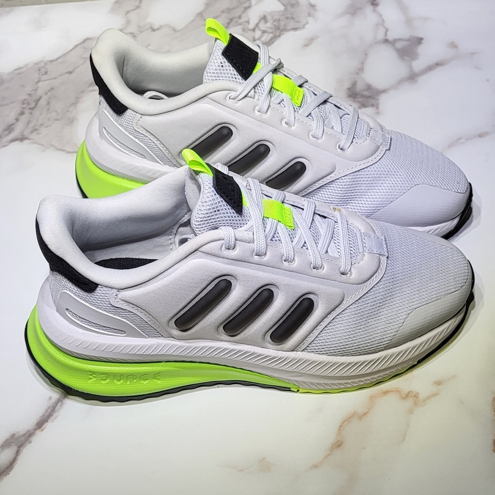 Adidas Big Kids NWOT White/Green X_PLRPHASE Casual Sneakers Size 4 - Picture 6 of 14